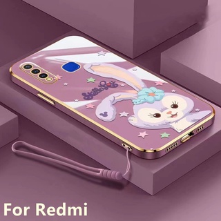 เคส Redmi 9 9A 9C 9T 10C 10A Redmi Note 7 Note 8 Pro Note 9 10X 4G การ์ตูน Electroplated เคสโทรศัพท์ Soft Case