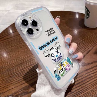 เคสโทรศัพท์มือถือ ซิลิโคนนุ่ม ลายกราฟฟิตี้หมี HOSTR สําหรับ Samsung A13 A02S A03 A03S A23 A30S A11 A12 A51 A30 A50 A52 A20S A10S M11 M12