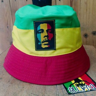 Rasta buckethat bob marley reggae หมวกชายหาด // jatimaiks