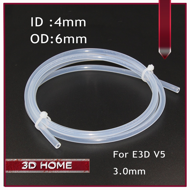 3D เครื่องพิมพ์ 1M 4*6 มม.PFA PTFE หลอด PiPe,J-head hotend RepRap Rostock Bowden Extruder สําหรับ E3
