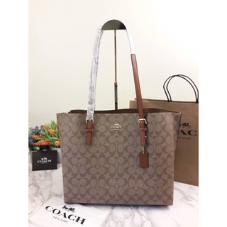 COACH MOLLIE TOTE IN SIGNATURE CANVAS (COACH 1665) SIZE : 16 1/4" (L) x 11" (H) x 5" (W)