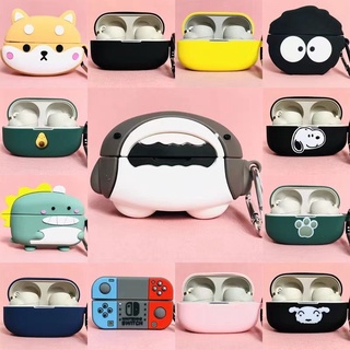 พร้อมส่ง! เคสหูฟัง แบบนิ่ม ลายการ์ตูนฉลาม สําหรับ Sony WF-1000 XM4