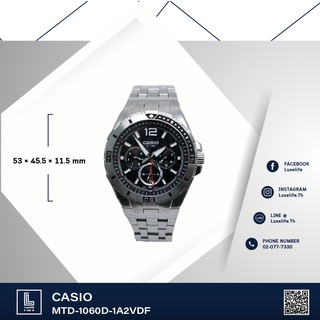 นาฬิกาข้อมือ casio รุ่น  MTD-1060D-1A2VDF