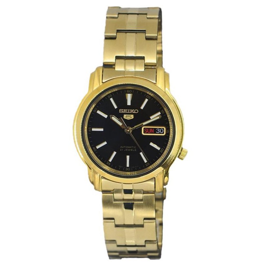 🔥ลดเพิ่ม 330 ใส่โค้ด INCZ8H3🔥 Seiko  5 Sports  Automatic  นาฬิกาข้ิอมือผู้ชาย  Gold   รุ่น SNKL88K1