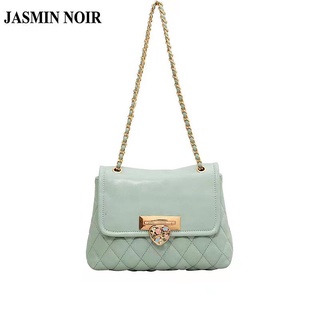 Jasmin NOIR กระเป๋าสะพายข้าง ลายสก๊อต แต่งสายโซ่ สําหรับผู้หญิง