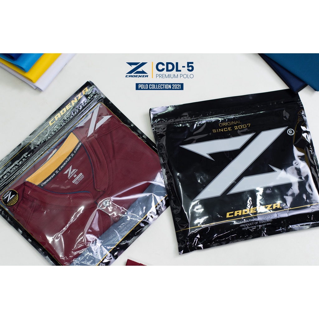 เสื้อโปโลชาย คอจีน Cadenza รุ่น CDL-5 ของแท้ 100% ไซส์ไหญ่ 2XL-F - รูปที่ 3
