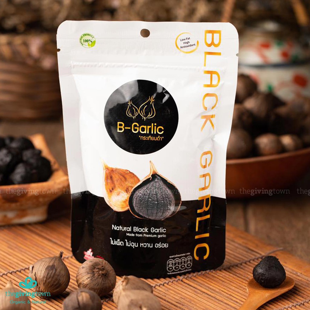 B-Garlic กระเทียมดำ B Garlic บีการ์ลิค แบบซอง พกพา กินทีเดียวหมด สะดวกสบาย Black Garlic B-Garlic