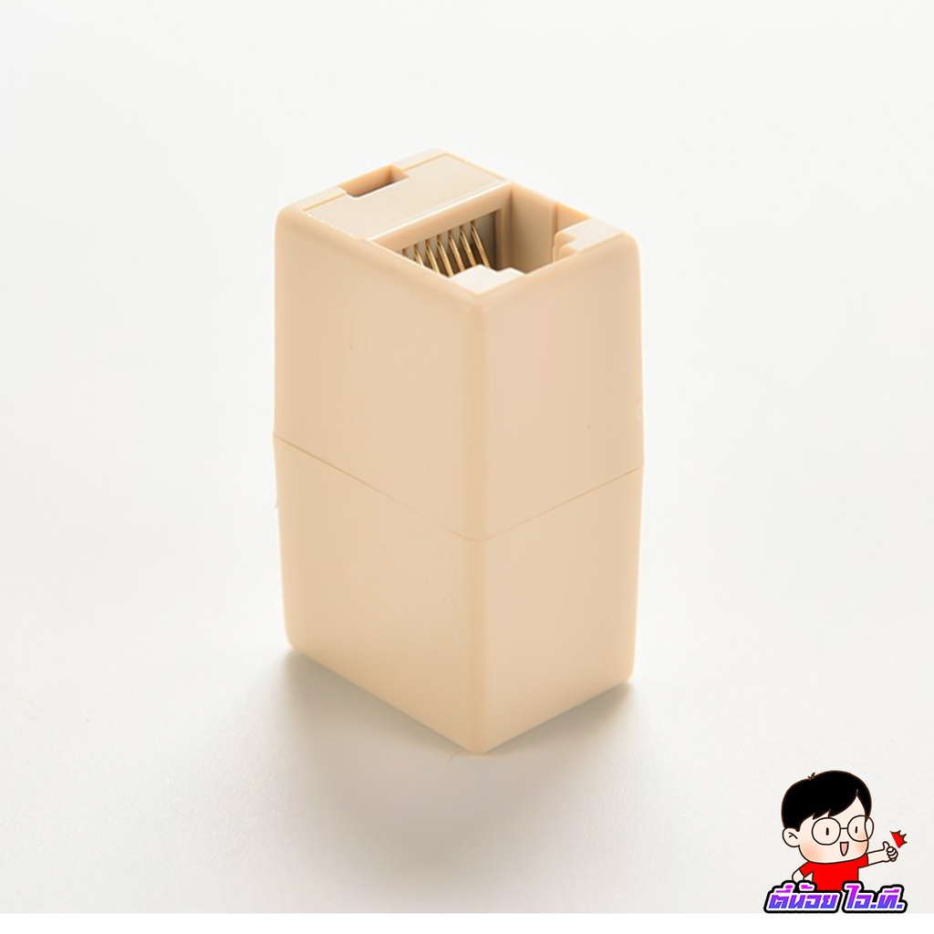 (ต่อยาวLAN)- ขายส่ง-🌈ตัวต่อกลางเพิ่มความยาวสายแลน  LAN RJ45 (F-F)👍 Jack Connector RJ45 (F-F)💥