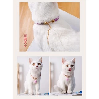 ปลอกคอสไตล์ญี่ปุ่นน่ารัก ปลอกคอสัตว์เลี้ยง สำหรับสัตว์เลี้ยง เช่นแมว หมา โบว์สุนัข