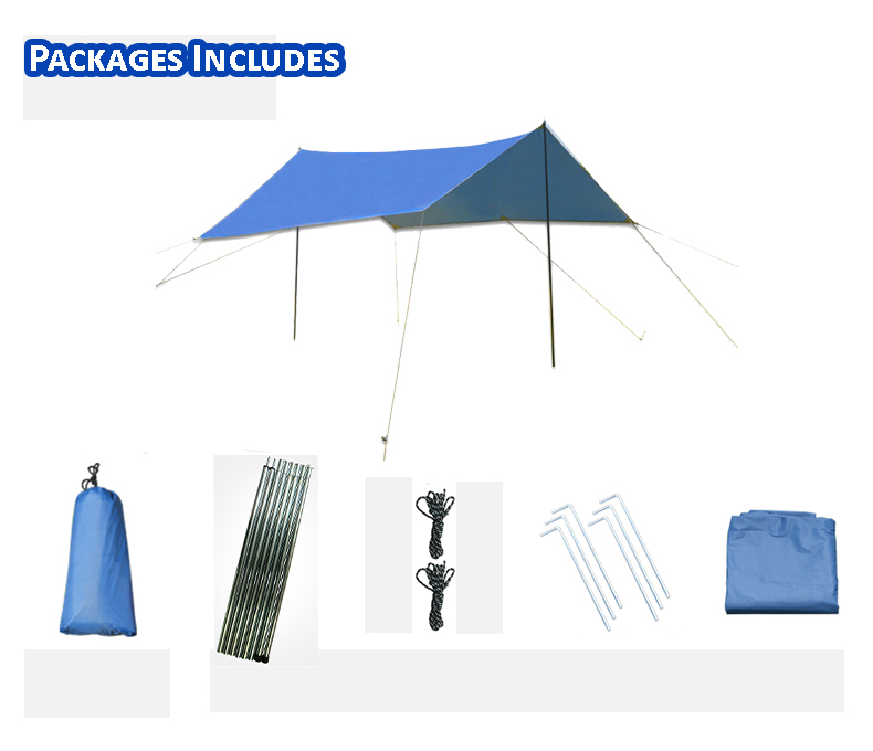 [Shop Malaysia] 3M x 3M CAMPING TENT SET CANOPY FLOOR MAT AWNING ...