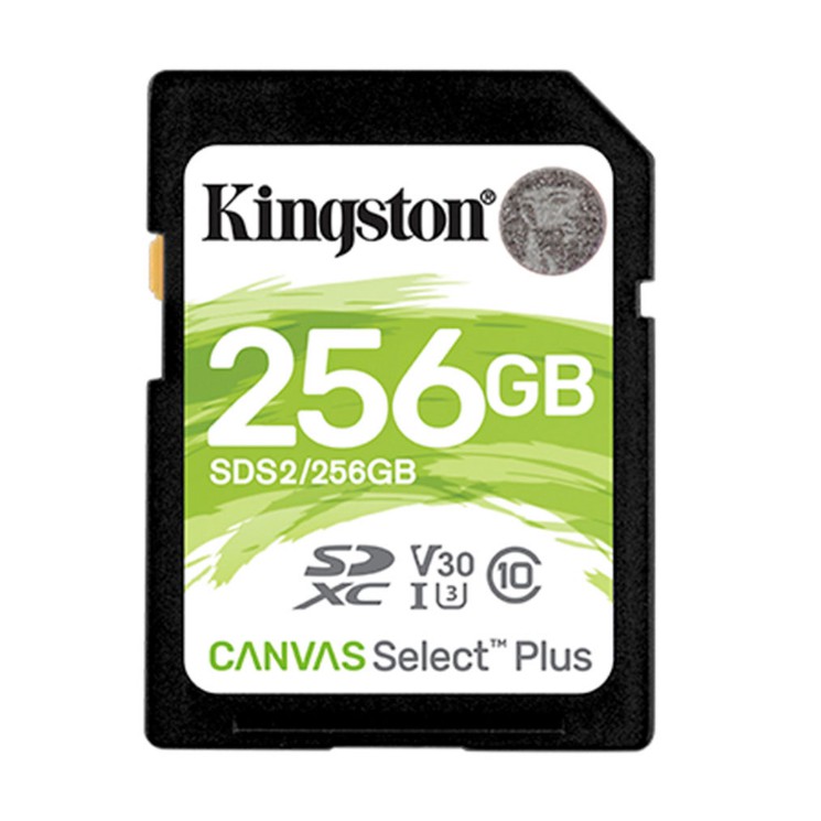 KINGSTON 256 GB SD CARD (เอสดีการ์ด)  CANVAS SELECT PLUS (SDS2/256GB)