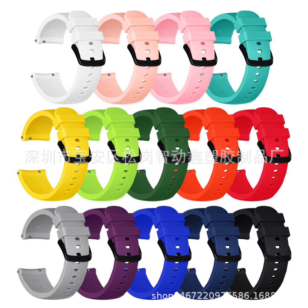 สายซิลิโคน 20 มม. Amazfit Bip 3,3 Pro / GTS 4,4 mini / Bip U,U Pro / GTS / GTS 2,2e,2 mini / GTS 3 / Bip S,Lite