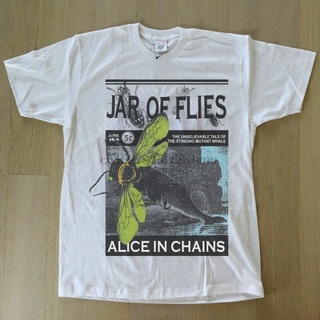 T-shirt  ใหม่ เสื้อยืดคอกลม ผ้าฝ้าย พิมพ์ลาย Alice In Chains Jar of Flies Concert tour 1994 สไตล์วินเทจ คุณภาพสูง สําหรั