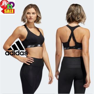 Adidas - ใหม่ บราใส่ออกกำลังกายไฮซัพพอร์ต ADIDAS STRONGER FOR IT MOTO BRA EA3244 DZ6063