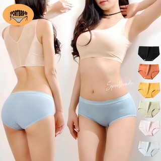 U-3351 [Sportbra4u] กางเกงในผู้หญิงไซส์ใหญ่**เอวสูง** กางเกงในสาวอวบสาวอ้วน ชุดชั้นใน กางเกงในสีพื้น กางเกงในผู้หญิง