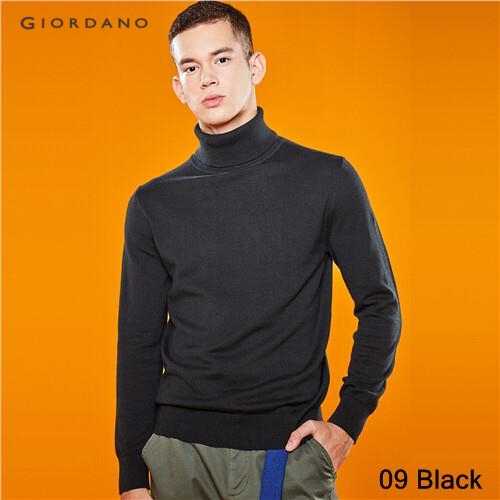 GIORDANO MEN Cotton turtleneck knitted sweater 01059858