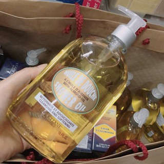 LOccitane Almond Cleansing &amp; Soothing Shower Oil 500ml.ฉลากไทย