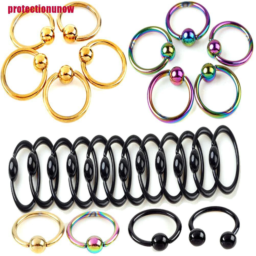 [protectionunow]1 Piece Chic Nose Ring Lip Ear Nose Clip On Ball