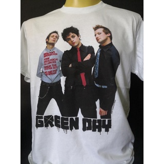 T-shirt  เสื้อวงนำเข้า Green Day Billie Joe Tré Cool Mike Dirnt Nofx Blink-182 Bad Religion Pop Punk Rock Skate Gildan T