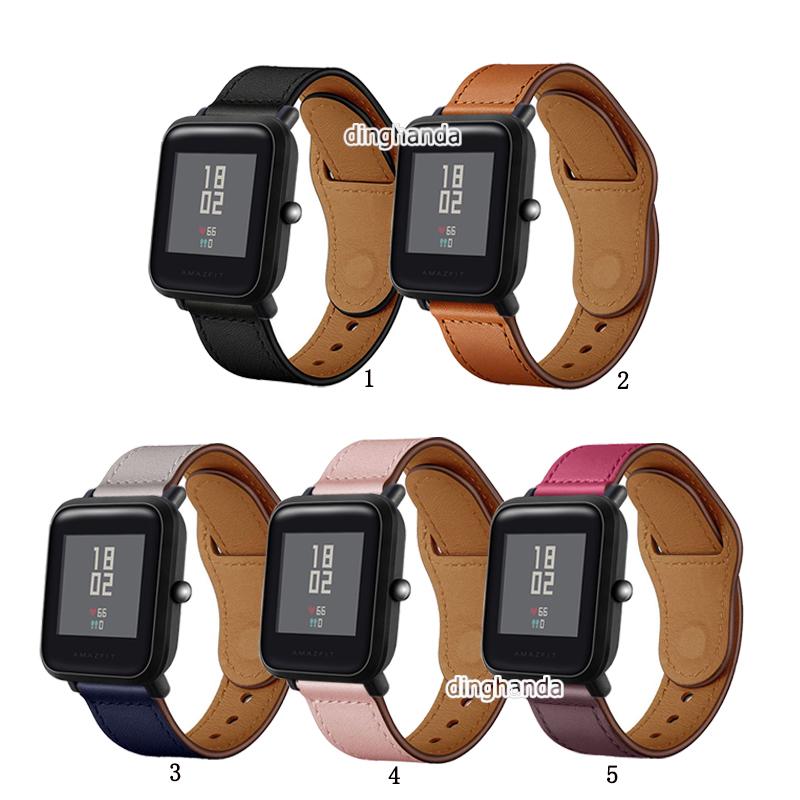 สายหนังแท้ สําหรับ Huami Amazfit Bip Lite Bip S U Bip 3 pro