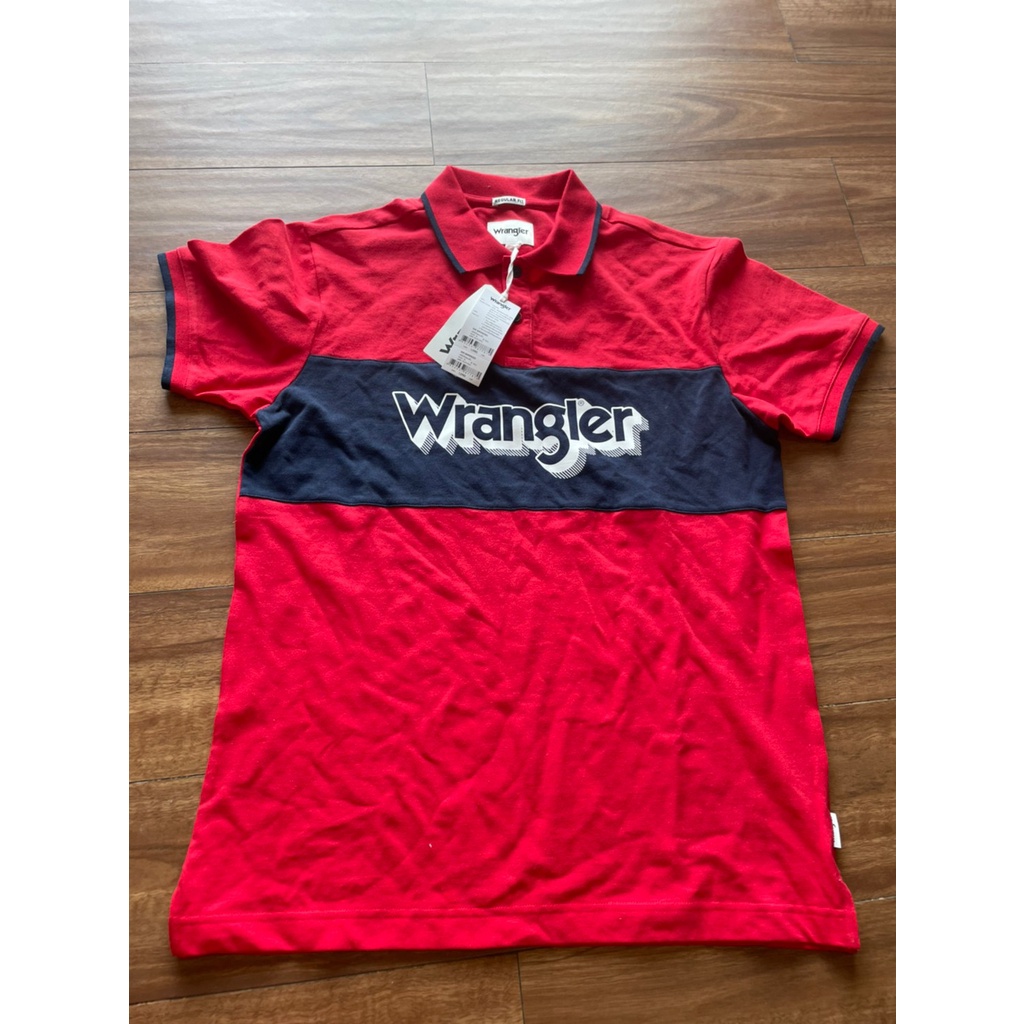 wrangler เสื้อโปโล   สีแดง size M wr91R001  มือ1