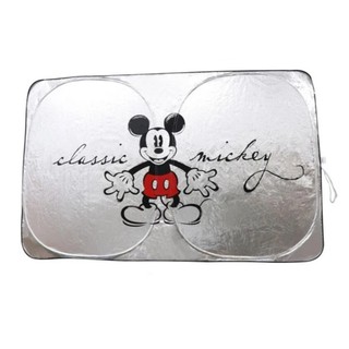 ลิขสิทธิ์แท้ มิกกี้เม้าส์ ที่บังแดดกระจกหน้ารถยนต์ 1 ชิ้น Mickey Mouse Car Front Sunshade