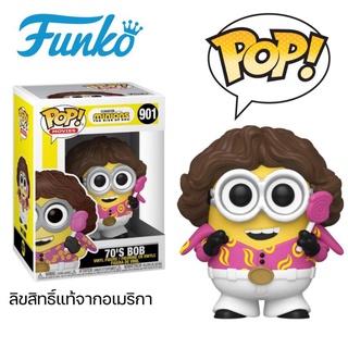 🇺🇲 ลิขสิทธิ์​แท้​จาก​อเมริกา​ 🇺🇲 Funko​Pop​ 901 70s Bob / Minions​ / The Rise of Gru