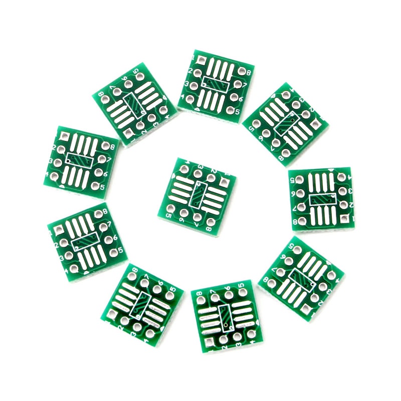 Bt 10 ชิ้น SOP8 SSOP8 TSSOP8 ถึง DIP8 อะแดปเตอร์แปลงบอร์ด PCB