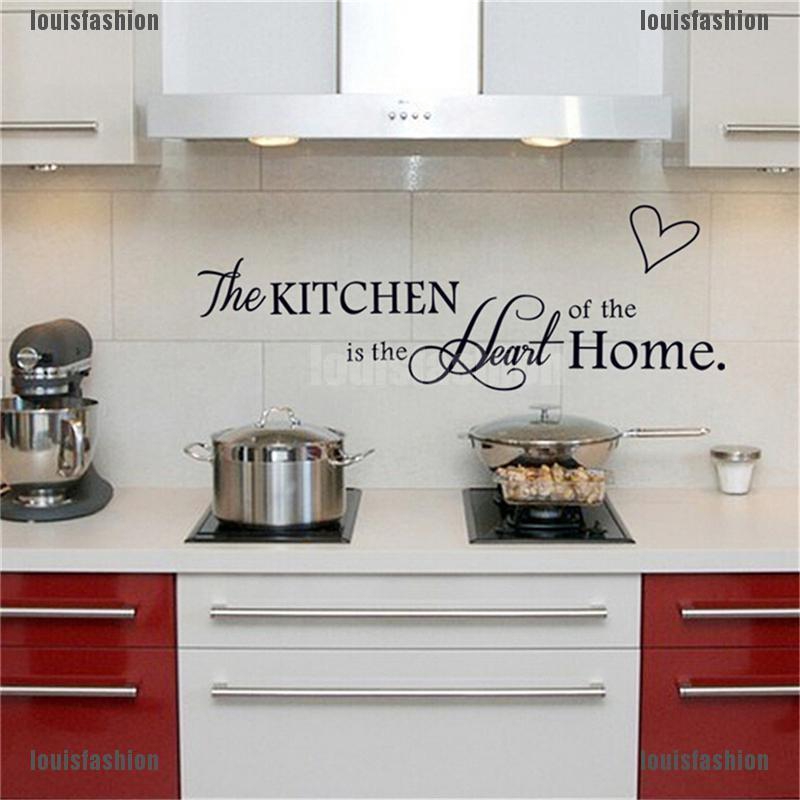 LFTH The Kitchen is the heart of the home Wall Art Wall sticker adore ...
