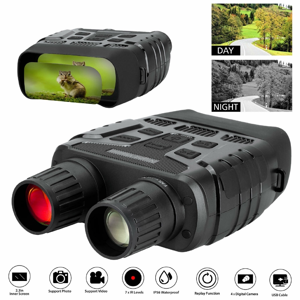 HD 4x Digital Night Vision Infrared Hunting Binocular Scope IR Camera ...