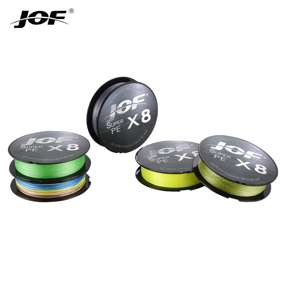 Jof สายเอ็นตกปลา PE แบบถัก 8 เส้น ยาว 150 ม. ทนทาน แข็งแรง