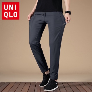 Uniqlo กางเกงขายาวลําลอง แฟชั่นสําหรับผู้ชาย เหมาะกับการเล่นฟิตเนส กีฬา วิ่งจ๊อกกิ้ง ฤดูหนาว