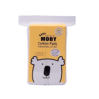 Moby Cotton Pads : โมบี้ สำลีแผ่นเล็ก รีดขอบ x 1 ชิ้น  svl