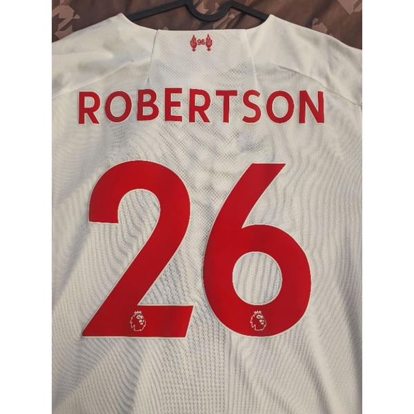 เสื้อฟุตบอลทีม Liverpool ชุดเยือน ปี 2019/20 พิมพ์  ROBERTSON 26