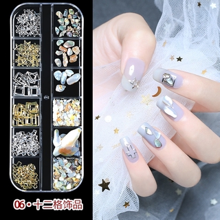 2021 new nail rhinestone sticker crystal rhinestone diamond nail art mix nail art decorations chameleon stone 12 colors / 3D nails