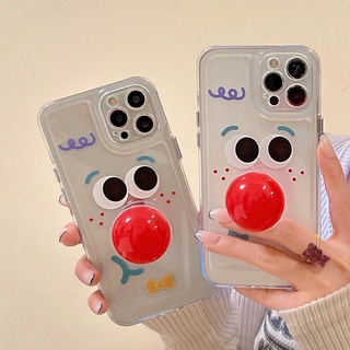 เคสซิลิโคน เคสใส เคสกันกระเเทก เคสลายการ์ตูน CS58 เคสพร้อมที่วางมือถือด้านหลังมีกันกล้อง