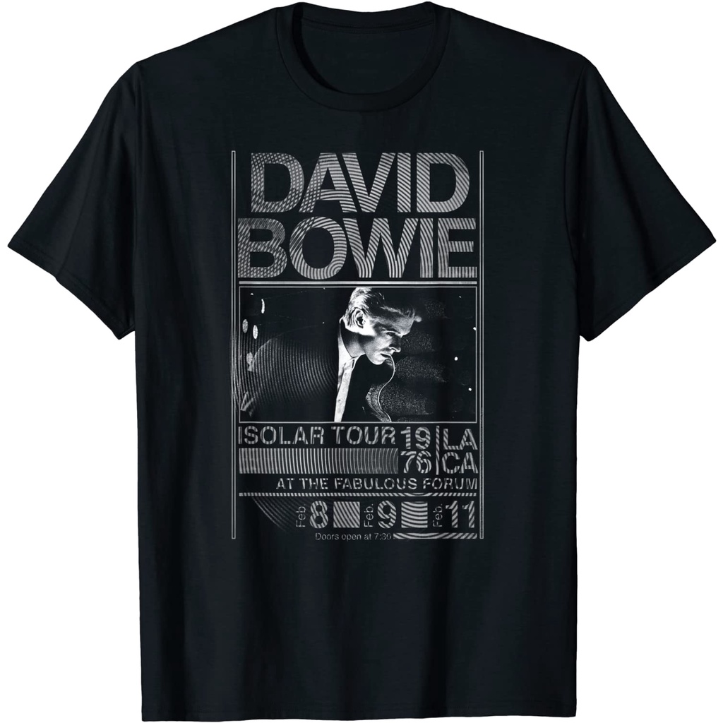 ย้อนยุคเสื้อยืด พิมพ์ลาย David Bowie Isolar TourS-5XL