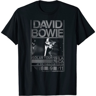 เสื้อยืดวงดนตรีเสื้อยืด พิมพ์ลาย David Bowie Isolar Tour สําหรับผู้ชายall size