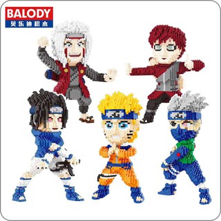 ตัวต่อ เลโก้ นาโน โมเดล nanoblock  Balody HAAR บล็อก นารูโตะ คาคาชิ จิไรยะ ซาซึเกะ กาอาระ Naruto