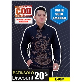 Sugriwa PANJANG BATIK INDONESIA BATIK SOLO BATIK เสื้อเชิ้ตแขนยาว ผ้าฝ้าย MAHADEWA ASMARA WIDURI NDARU Yellow NDARU Yellow JIWO Coffee WISANGGENI Blue WISANGGENI 3latitude Red Leaf WIKRAMA BATIK SOLO AMANAH