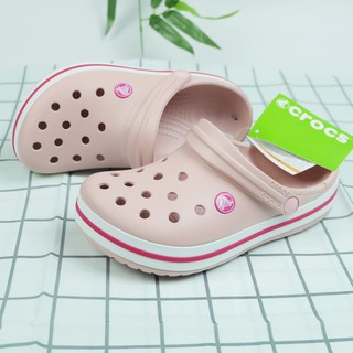 Crocs รองเท้าแตะแบบสวม สีชมพูพาสเทล