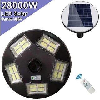 โคมไฟถนน UFO 20ทิศทาง LED 22000W - 28000W Square Light โคมไฟโซลาร์เซลล์ พลังงานแสงอาทิตย์ Solar Street Light