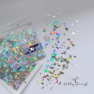 Space Glitter กลิตเตอร์ธีมลายอวกาศ ดาว ยานอวกาศ สำหรับตกแต่ง DIY