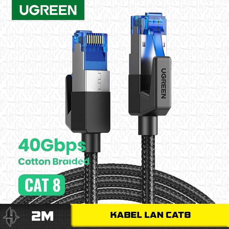 HIMTECH - UGREEN 80431 สายอินเทอร์เน็ตเครือข่ายอีเธอร์เน็ต RJ45 CAT8 UTP RJ 45 CAT 8