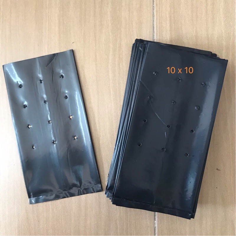 46 ชิ้น Polybag ขนาด 10X10 Polibeg Plantation Bag พร้อม UV Nursery