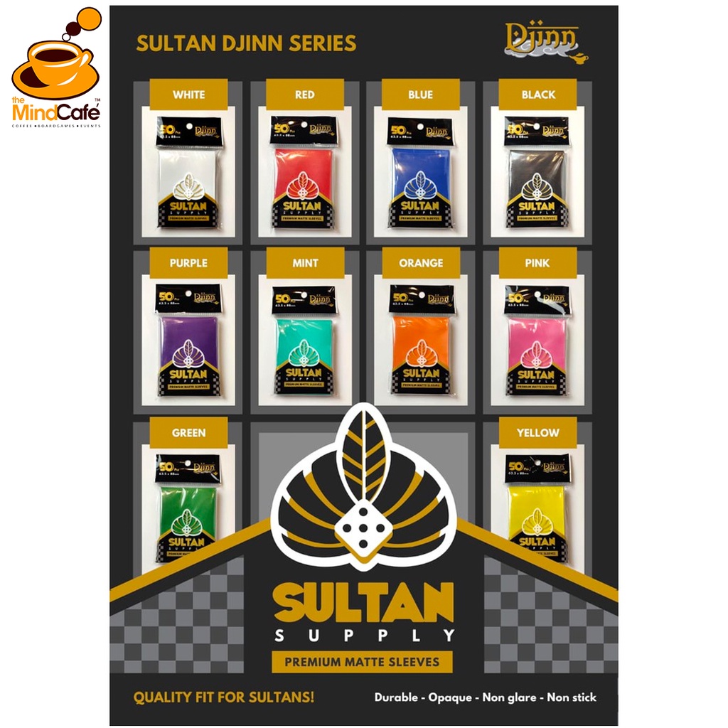 [The Mind Cafe] Sulltan Djinn Premium Matte Card Sleeves - 63.5x88mm (50 ชิ้น)