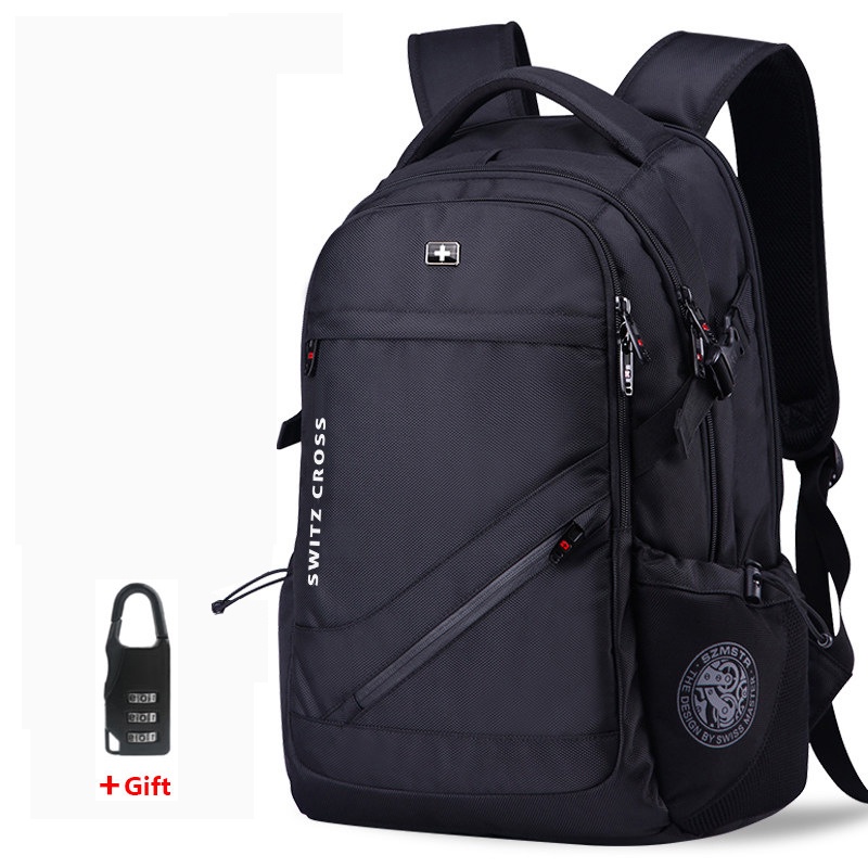mochila Swiss Men's anti theft Backpack USB Notebook School Travel Bags waterproof Business 15.6 17 inch laptop back
