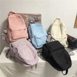 School Backpack Prettyzys 2022 Korean ulzzang 14inch inch For Men's And Women's College Students