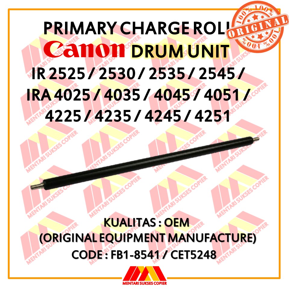 PRIMARY CHARGE ROLL - DRUM UNIT J -CANON IR2525/2530/2535/2545/IRA4025/4035/4045/4051/4225