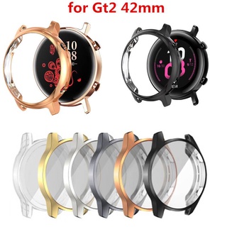 ฟิล์มกันรอยหน้าจอ 2In1 + เคสสําหรับ Huawei Watch Gt2 Gt2 42 มม.